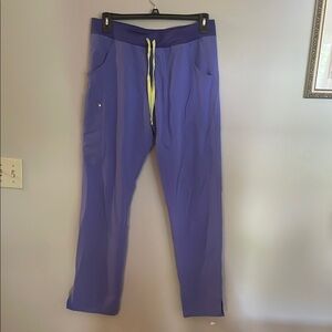 Women’s Figs scrub pants with Yellow Drawstring